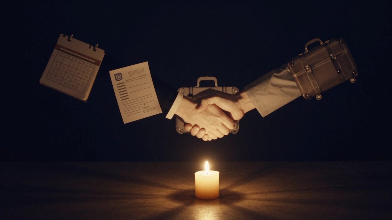 A single candle casting symbolic shadows of work, freedom, and connection in a dark room.